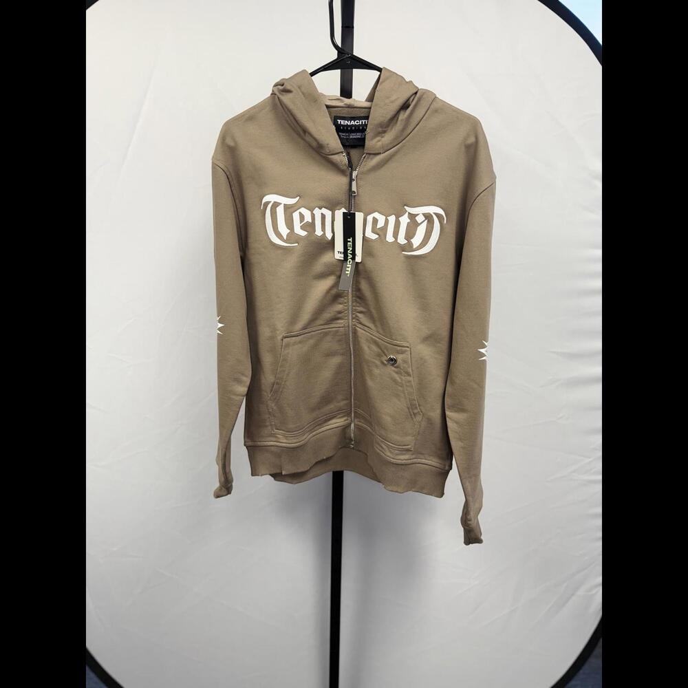 TENACITI Graphic Zip-Up Hoodie - Stylish and Comfortable SM